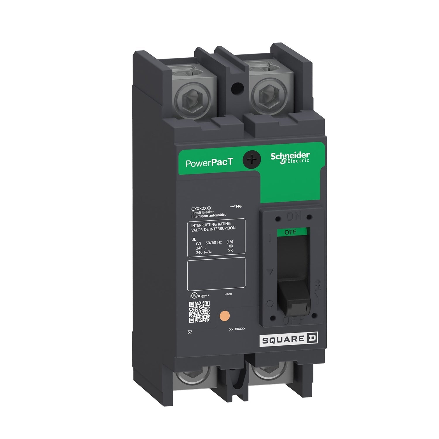 QDP22070TM | Square D 70A 2-Pole PowerPact Q Molded Case Circuit Breaker 120/240VAC Bolt-On
