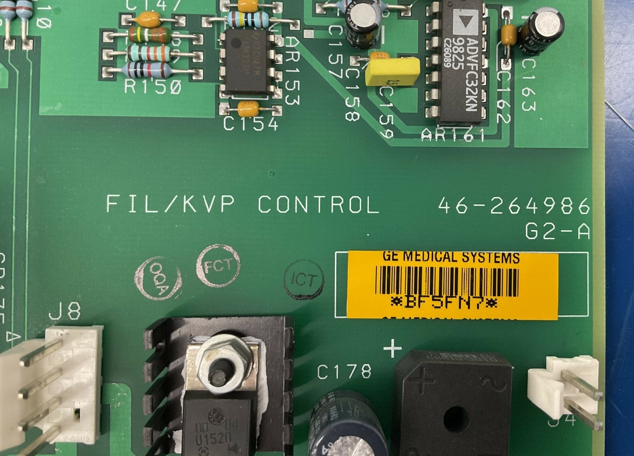 FIL/KVP CONTROL BOARD (46-264986 G2-A/G2-B) GE