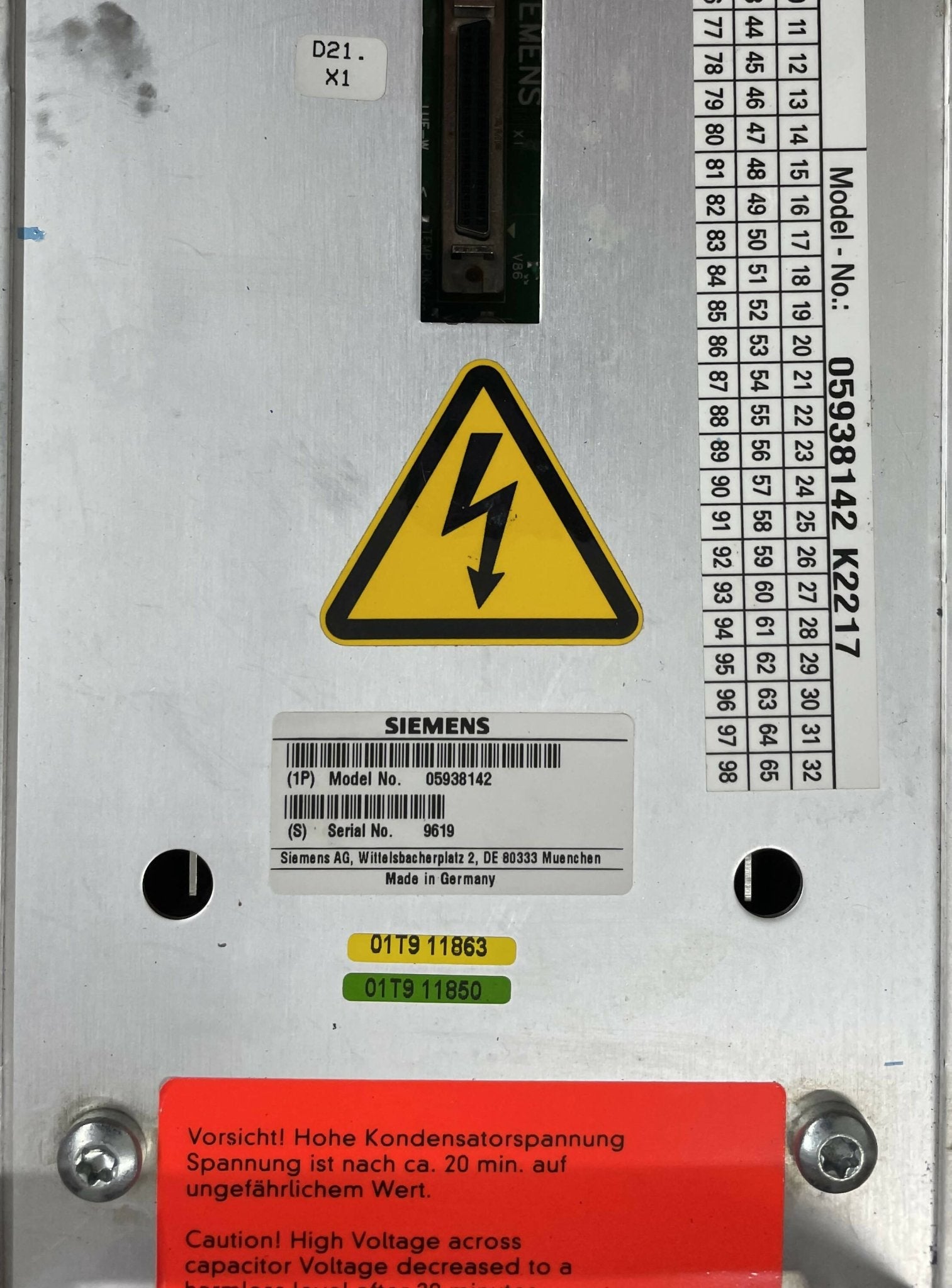 Final Stage 059 Gradient AMPLIFIER (5938142) SIEMENS