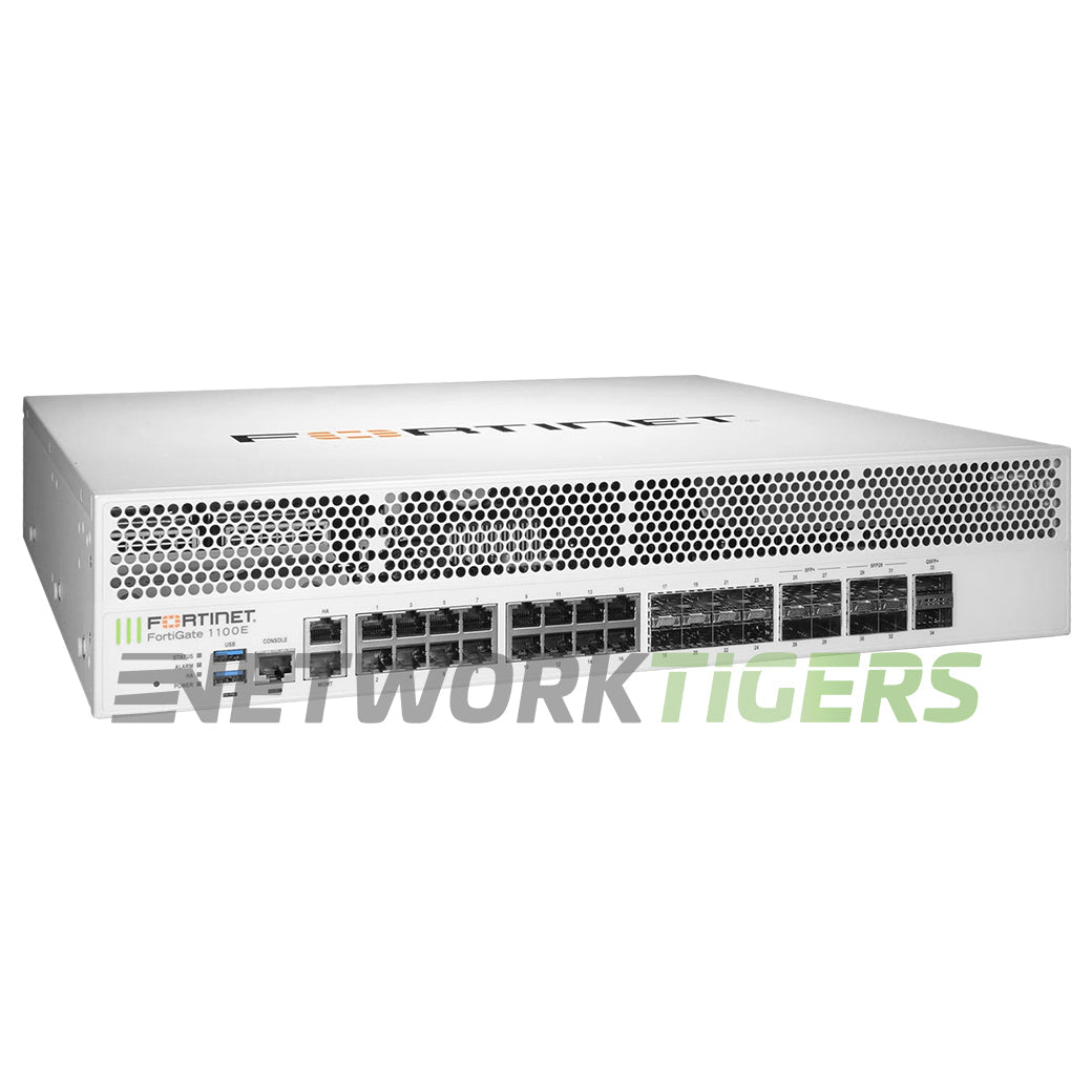 Fortinet FG-1100E FortiGate 1100E Series 80 Gbps Local Management Only Firewall