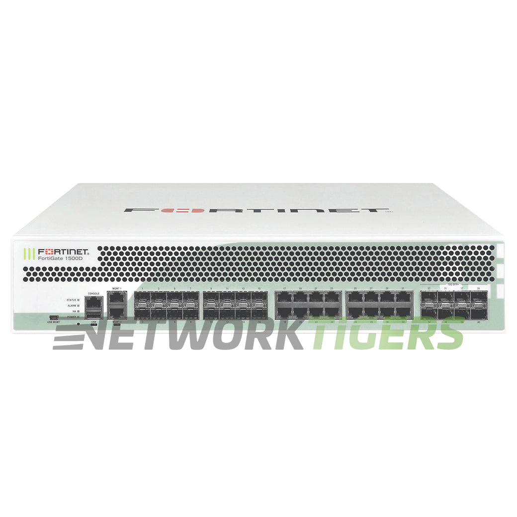 Fortinet FG-1500D FortiGate 1500D 80 Gbps Local Management Only Firewall