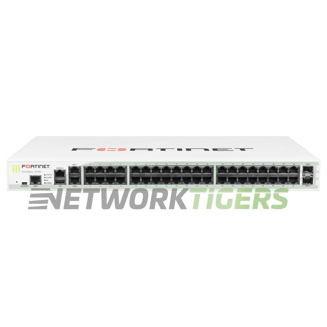Fortinet FG-240D FortiGate 200D Series 4 Gbps Registrable / Unclaimed Firewall