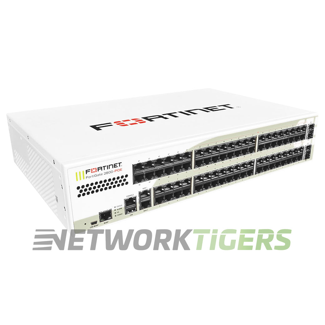 NEW Fortinet FG-280D-POE 4Gbps 86x 1GB (32x PoE) RJ45 4x 1GB SFP Firewall