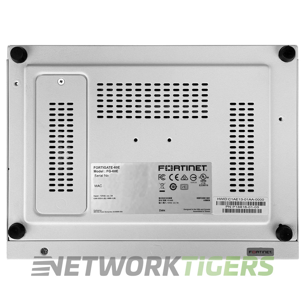 Fortinet FG-60E FortiGate 60E Series 3 Gbps Local Management Only Firewall