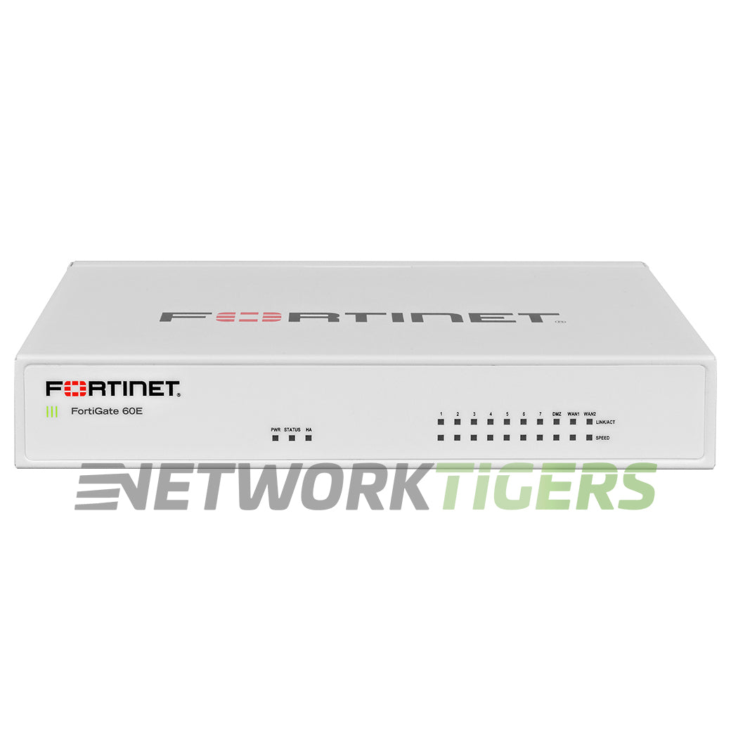 NEW Fortinet FG-60E FortiGate 60E Series 3 Gbps 10x 1GB RJ-45 Firewall UNCLAIMED