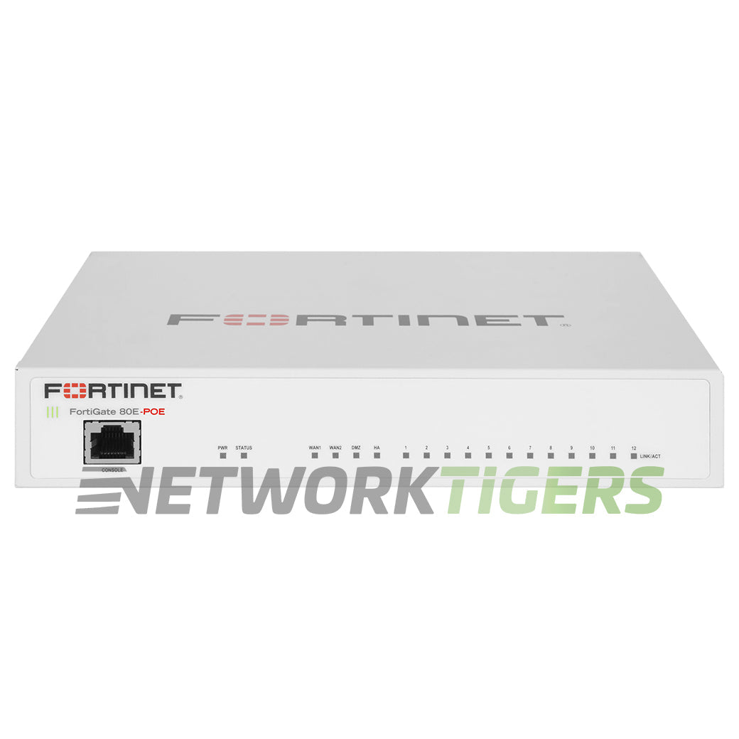 Fortinet FG-80E-POE FortiGate 80E 4 Gbps Local Management Only Firewall