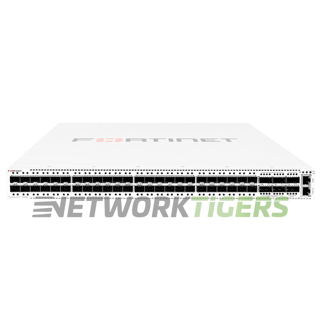 NEW Fortinet FS-1048E 48x SFP+ 6x QSFP+ F-B Air Local Management Only Switch