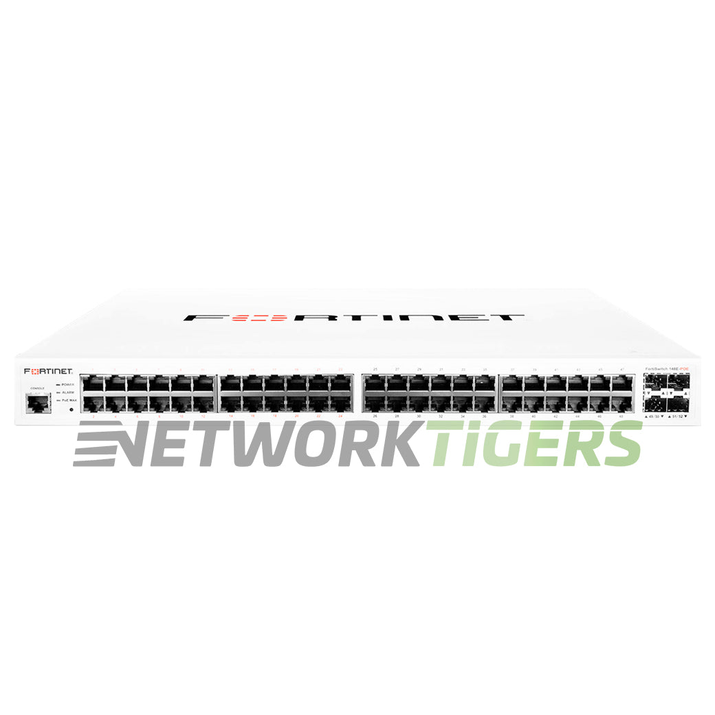 NEW Fortinet FS-148E-POE 48x (24x PoE+) RJ45 4x SFP Registrable/Unclaimed Switch