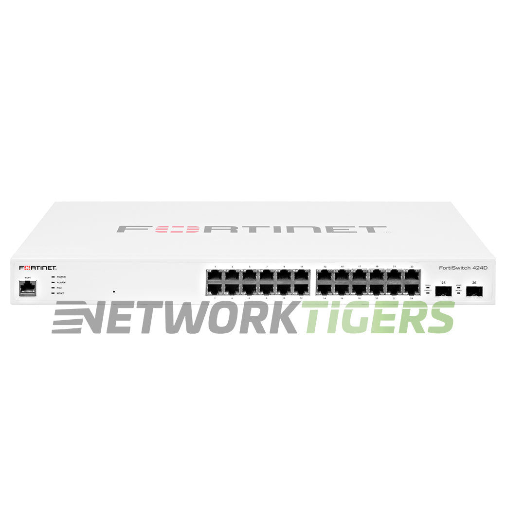 NEW Fortinet FS-424D 24x 1GB RJ45 2x 10GB SFP+ Local Management Only Switch