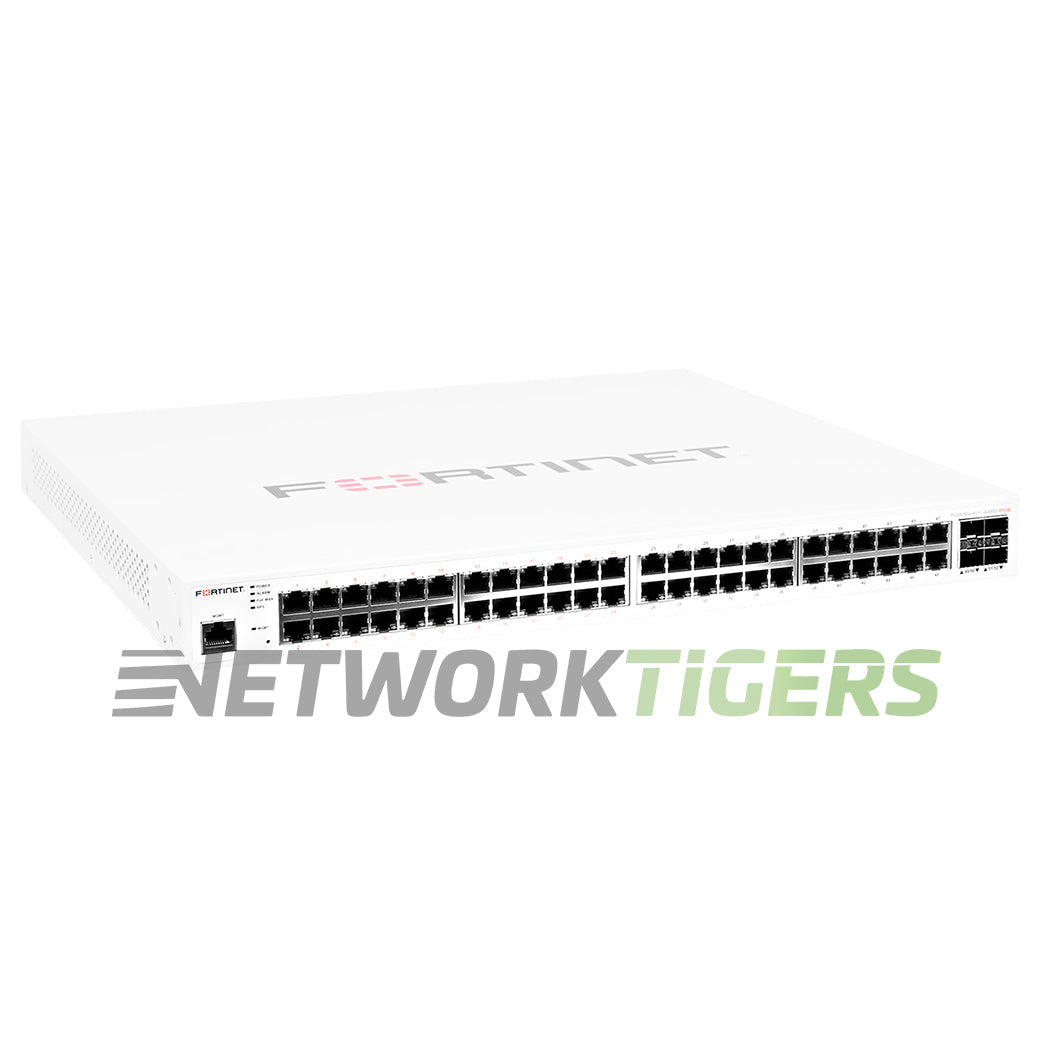 NEW Fortinet FS-448D-POE 400 Campus 48x 1GB RJ45 (24x PoE+) 4x 10GB SFP+ Switch