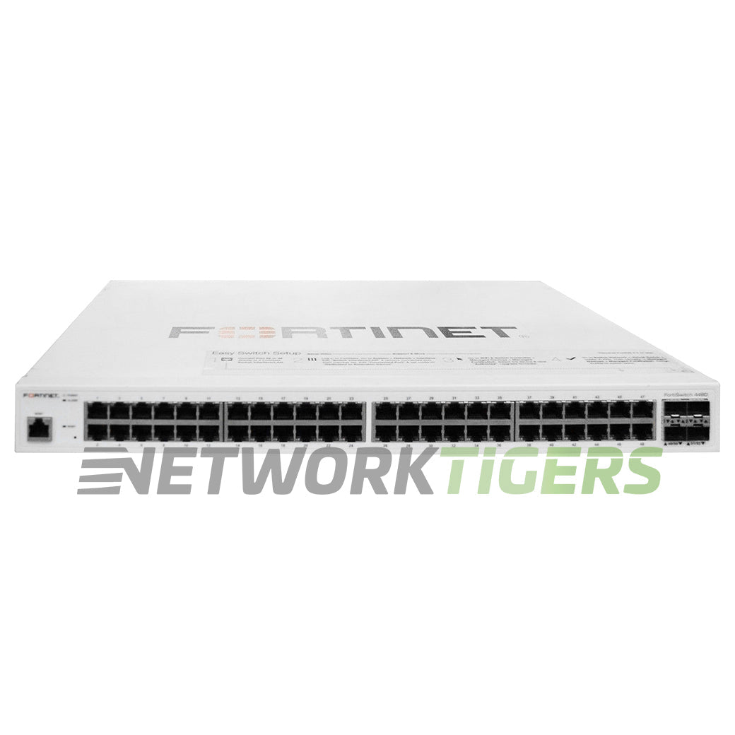 Fortinet FS-448D 400 Campus 48x 1GB RJ45 4x SFP+ Registrable / Unclaimed Switch