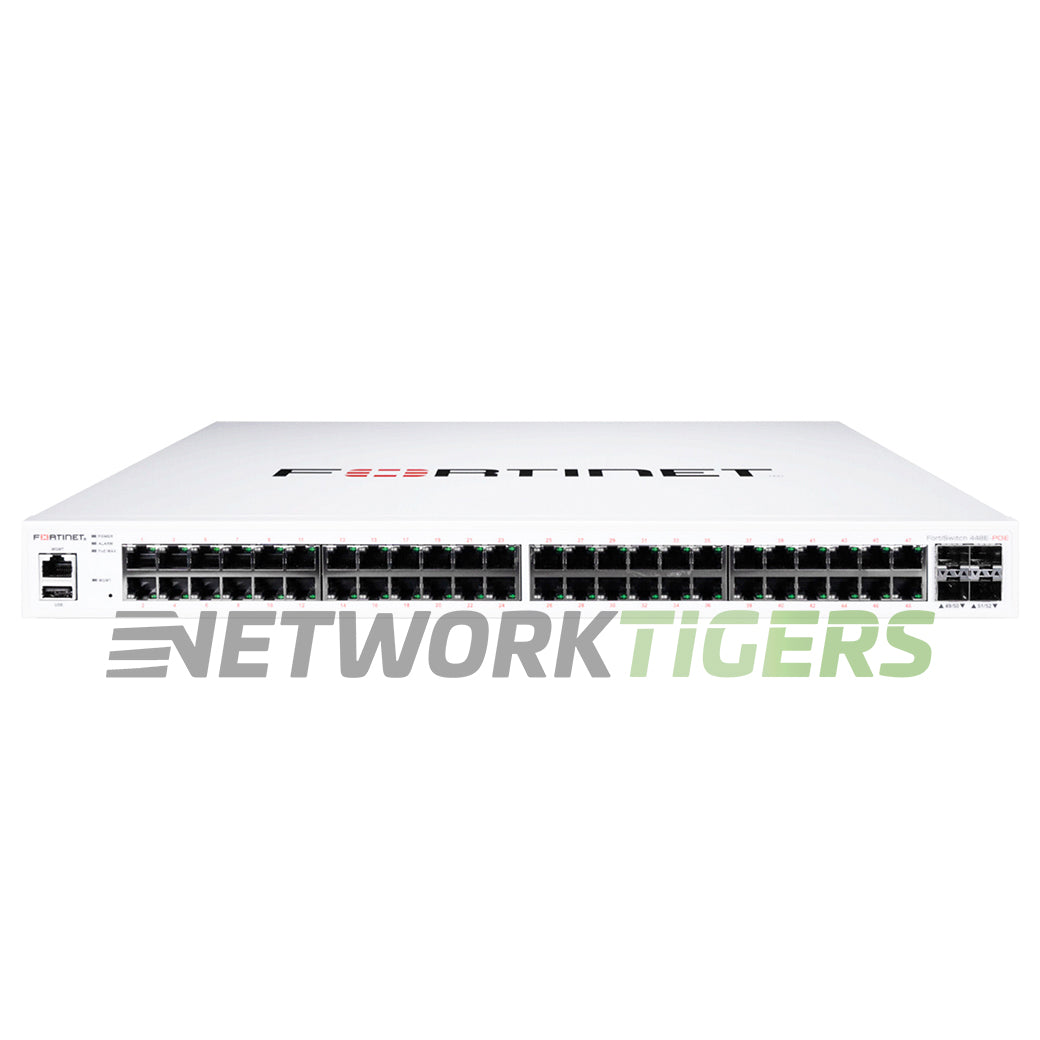 NEW Fortinet FS-448E-POE 400 Campus 48x 1GB RJ45 Registrable / Unclaimed Switch