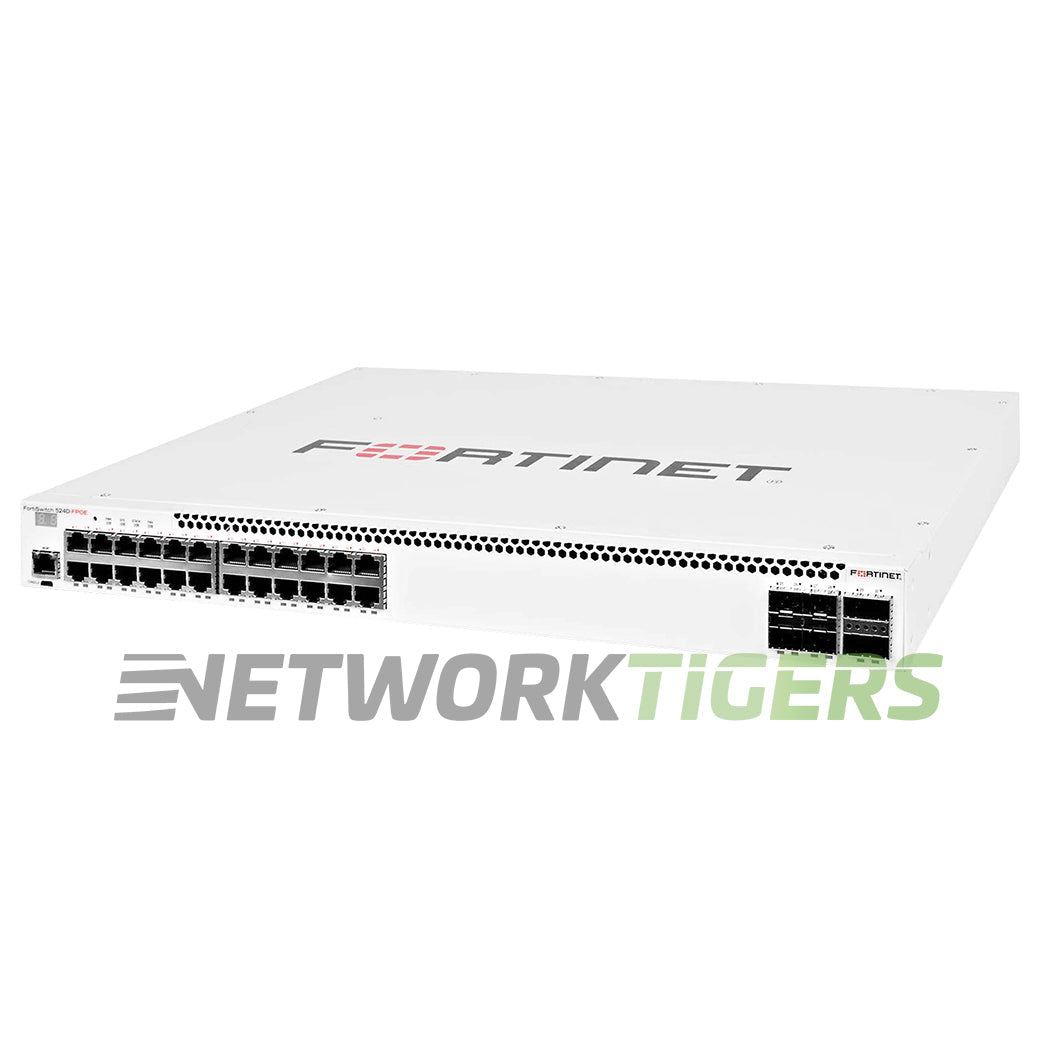 NEW Fortinet FS-524D 24x 1GB RJ45 4x SFP+ 2x QSFP+ Local Management Only Switch