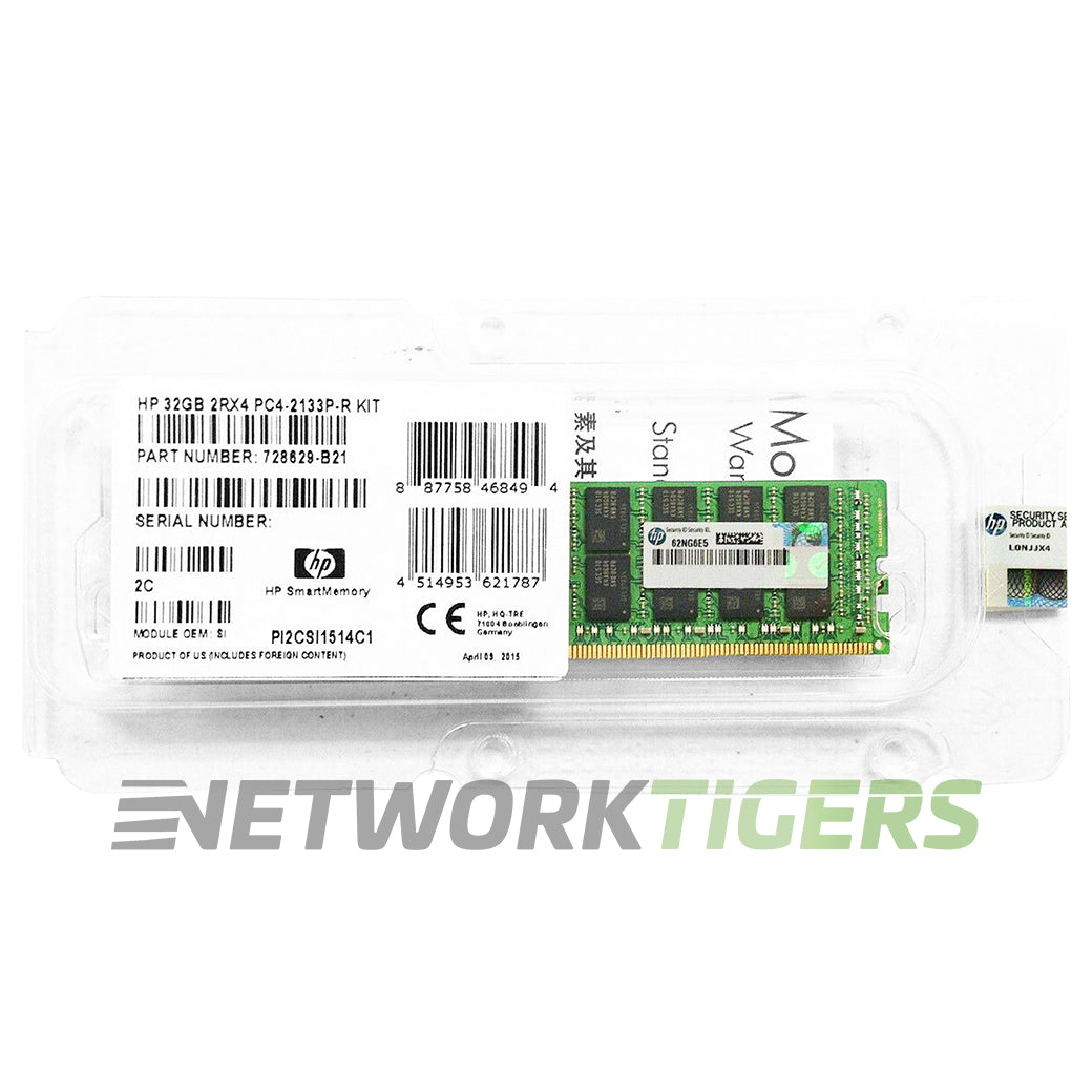 NEW HPE 728629-B21 32GB DDR4 SDRAM 2133 MHz Memory