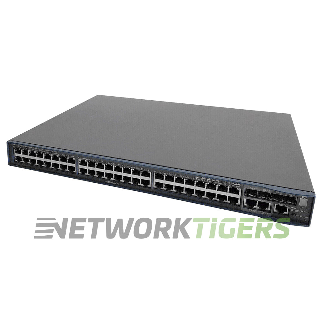 HPE JG305A 3600 SI Series 48x FE RJ45 2x 1GB RJ45 4x 1GB SFP Switch