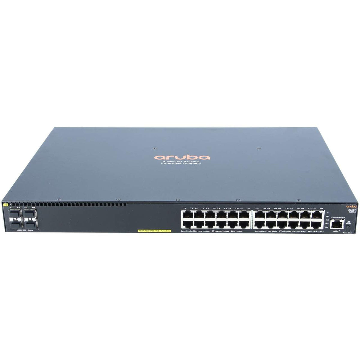 HP Aruba 2930F 24G PoE+ 4SFP+ Switch - JL255A Refurbished