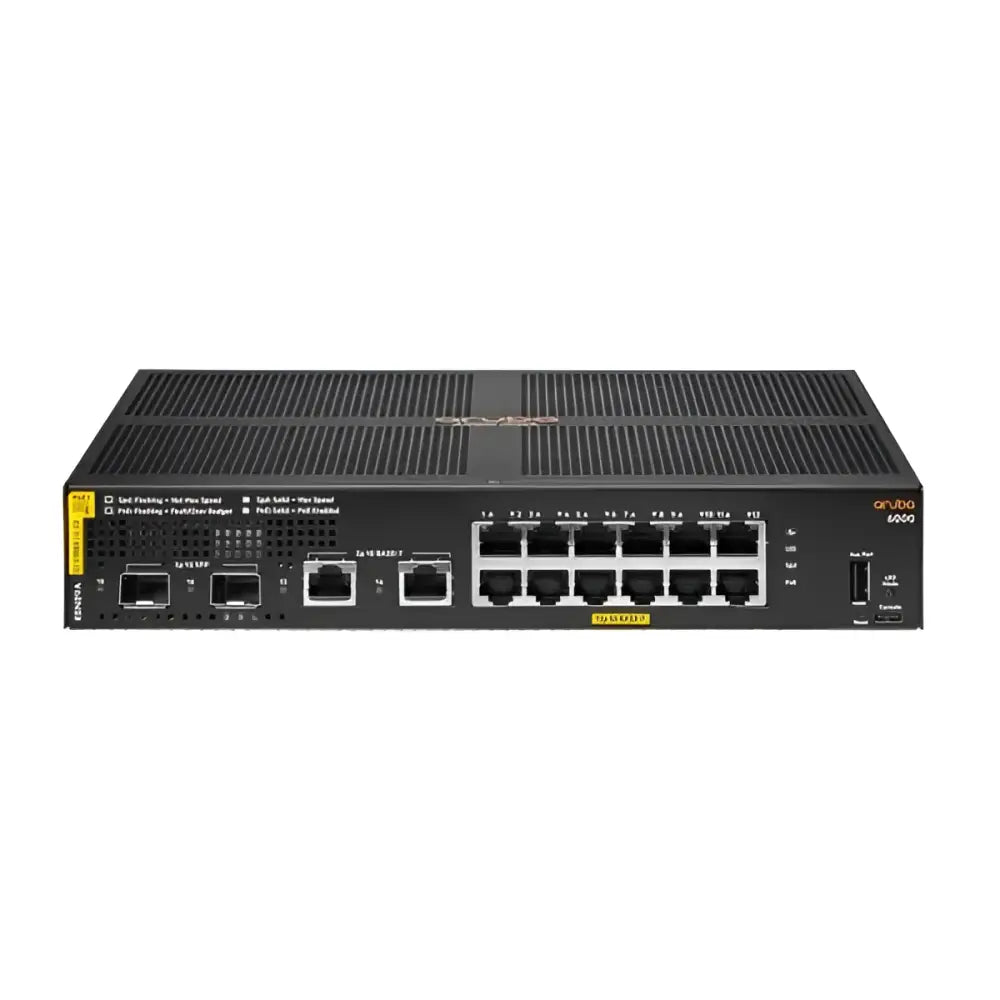 HPE Aruba Networking CX 6000 12G Class4 PoE 2G/2SFP 139W Switch R8N89A - New