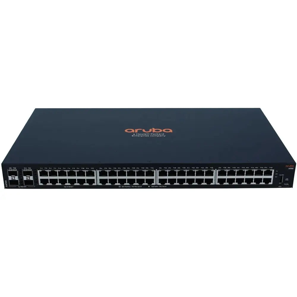 HPE Aruba CX 6100 48G 4SFP+ Switch JL676A 48-Port Gigabit Managed Layer 2 - New