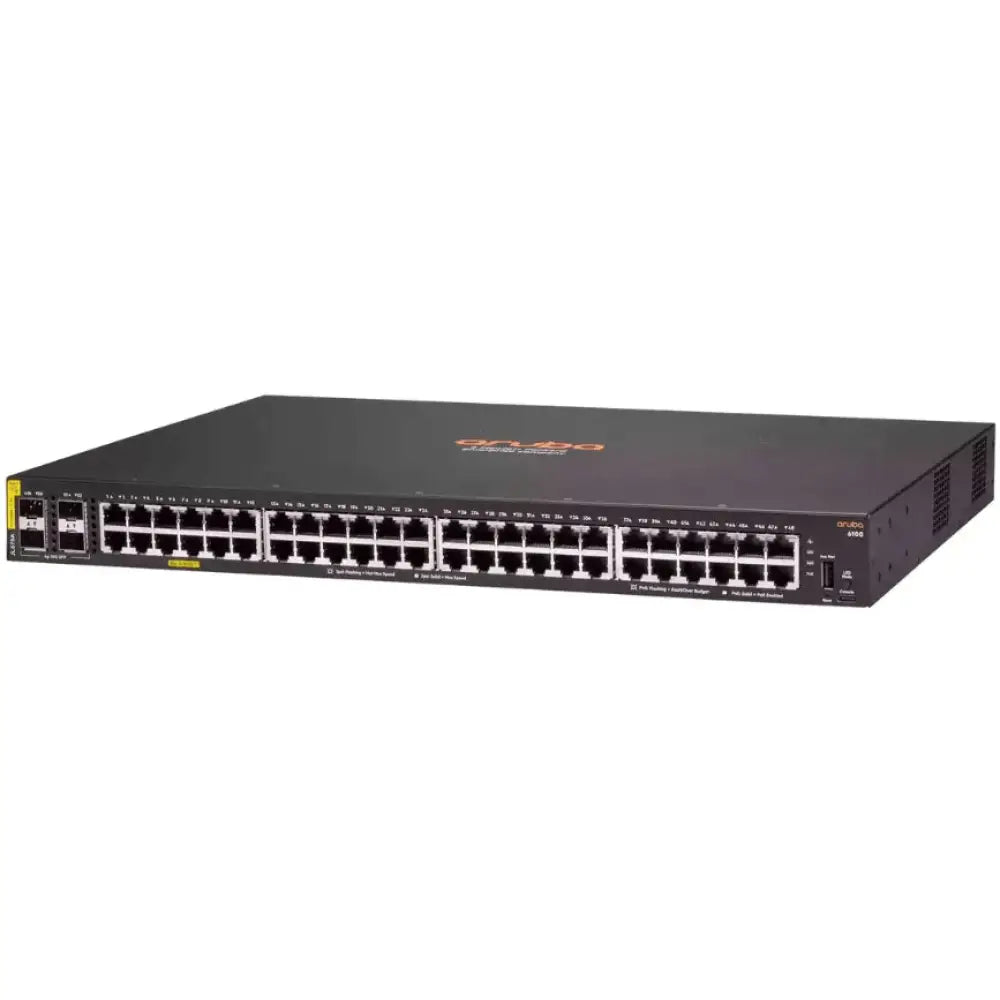 HPE Aruba CX 6100 48G PoE+ 4SFP+ 370W Managed Switch JL675A - New