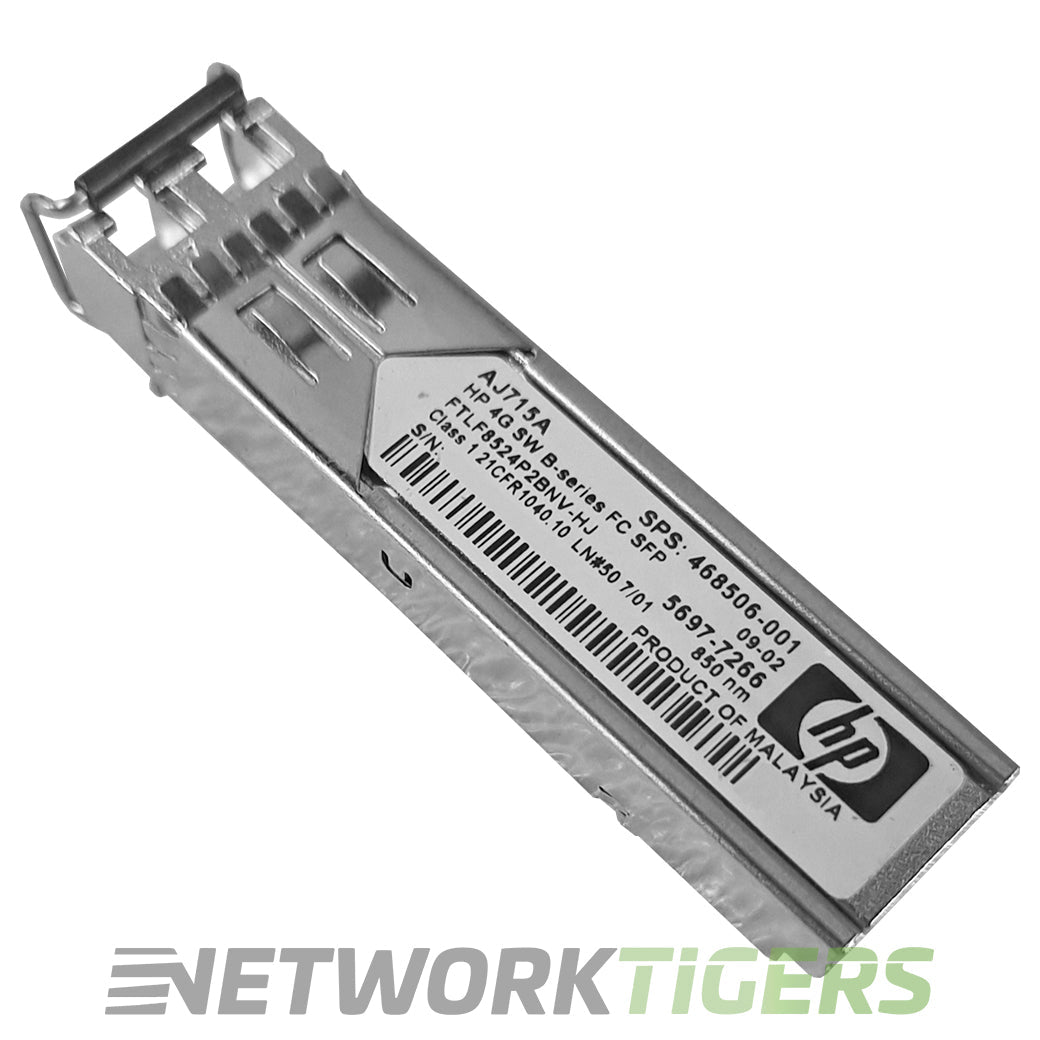 NEW HPE AJ715A 4GB Fibre Channel 850nm 150m DOM Duplex LC MMF SFP Transceiver