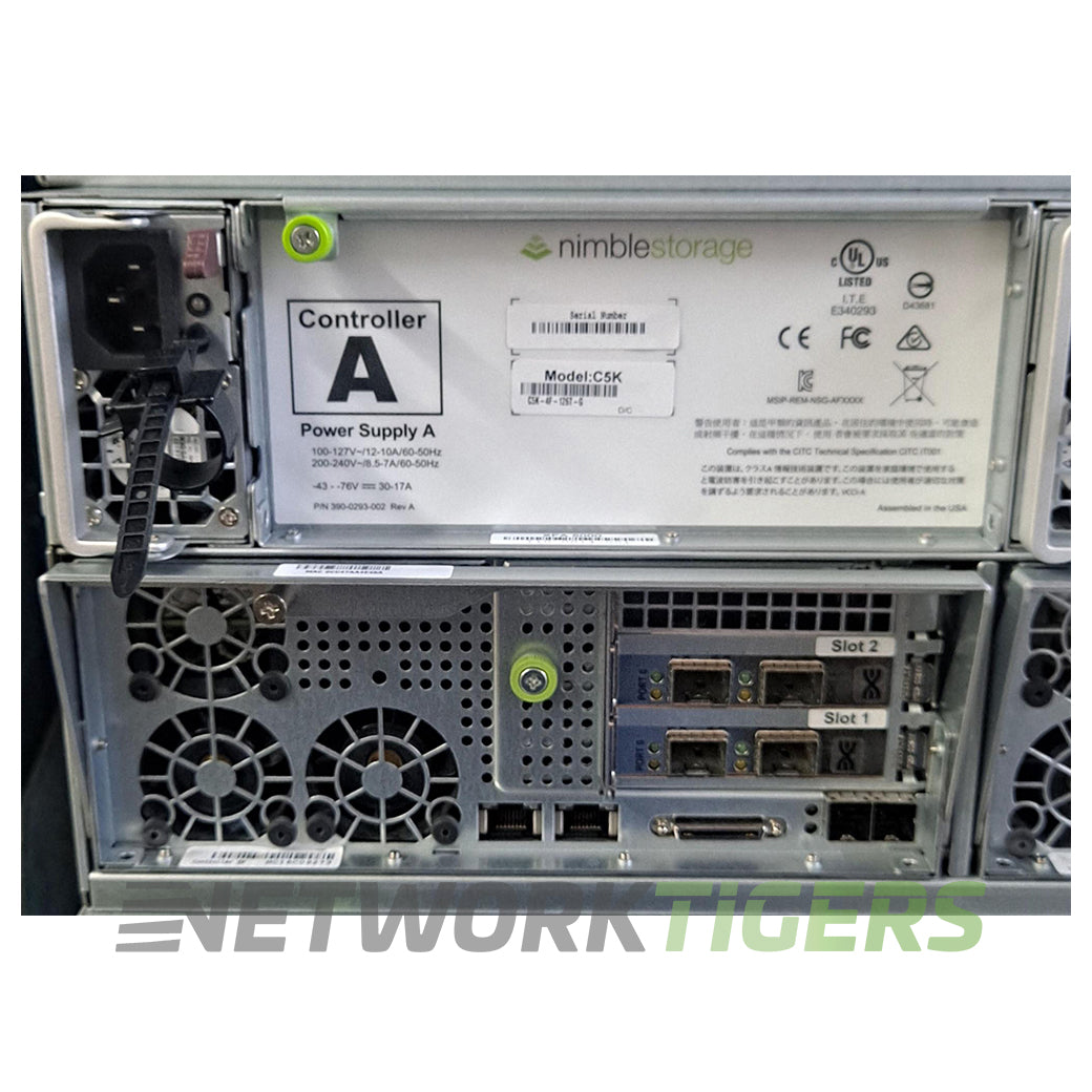 HPE C5K-4F-126T-G Nimble Storage CS5000 w/ 126TB Hard Drive Capacity