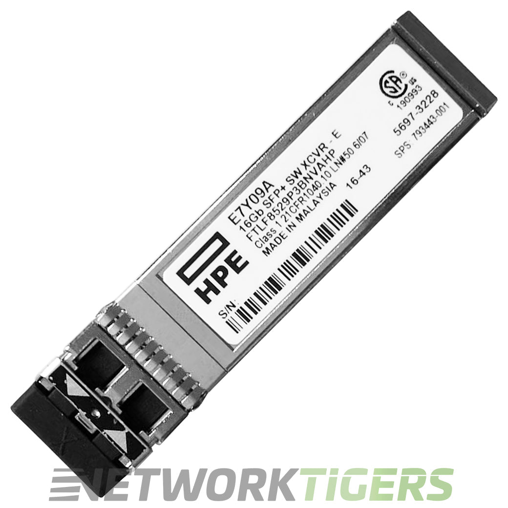 NEW HPE E7Y09A 16GB Fibre Channel SW Industrial Extended SFP+ Transceiver