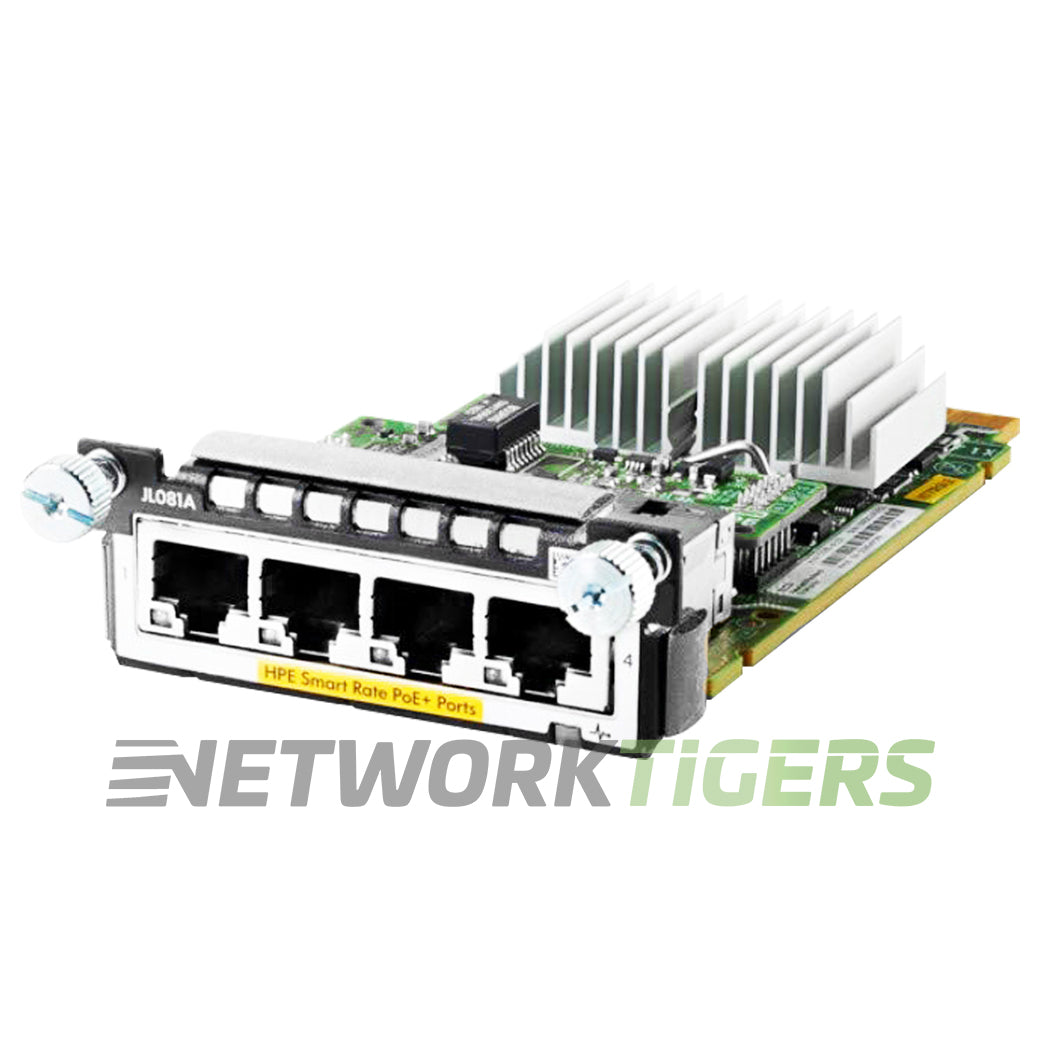 HPE JL081A Aruba 2930M Series 4x 1/2.5/5/10 GbE Smart Rate Switch Module