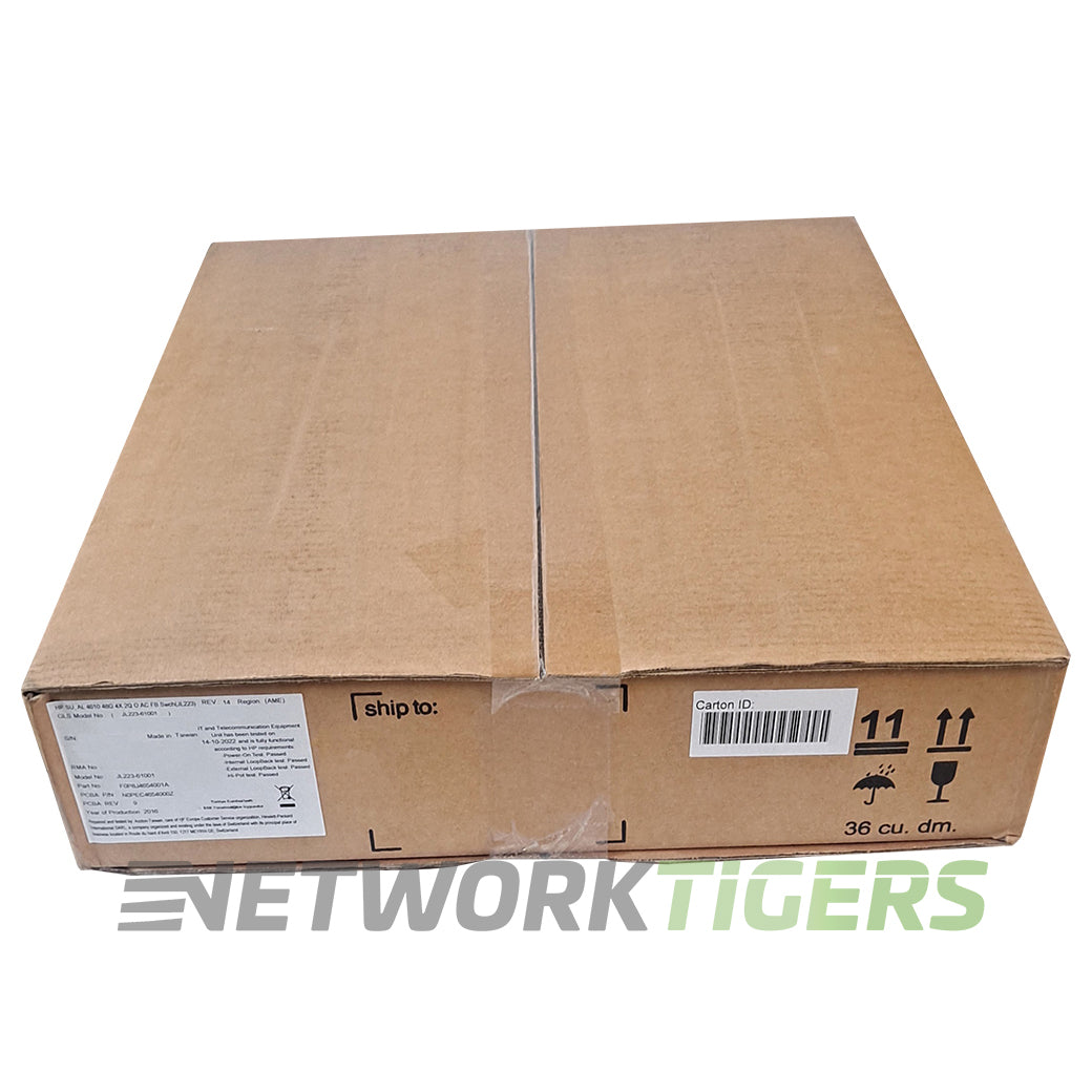 NEW HPE JL223A 48x 1GB RJ45 4x 10GB SFP+ 2x 40GB QSFP Arm ONIE F-B Air Switch