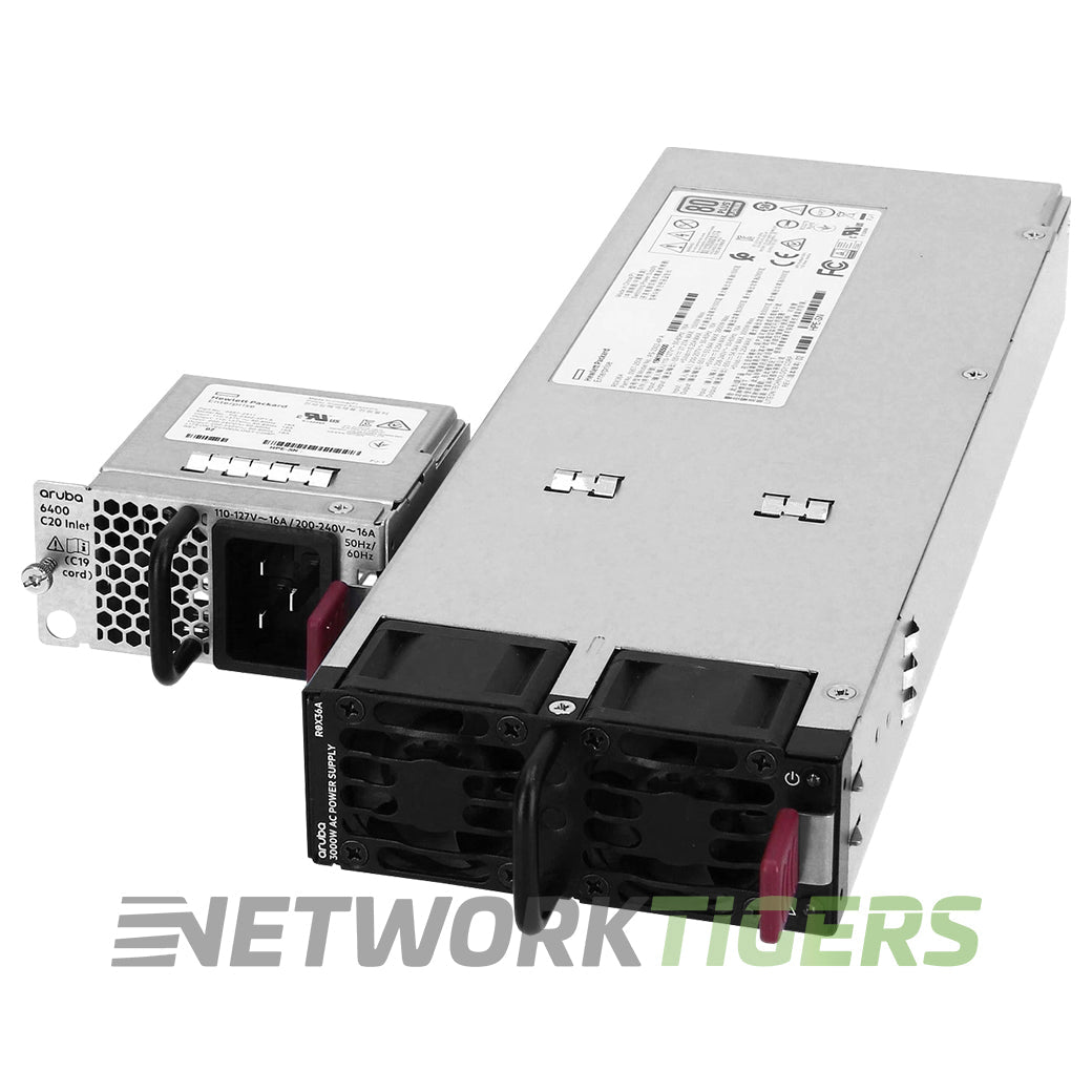 HPE R0X36A Aruba CX 6400 Series 3000W Switch Power Supply w/C20 Inlet Accessory