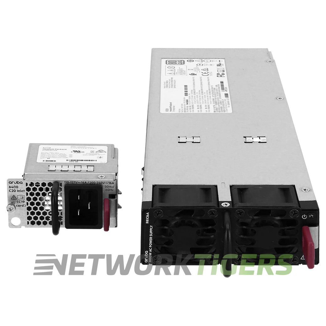 HPE R0X36A Aruba CX 6400 Series 3000W Switch Power Supply w/C20 Inlet Accessory