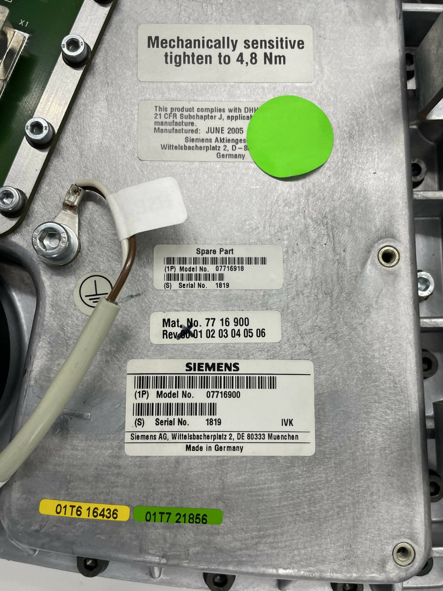 HV TANK (7716900/07716900) SIEMENS