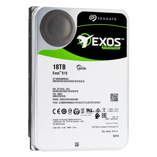 ST18000NM000J Seagate3.5", 18TB HDD, 7.2K, SATA3, 6Gb/s, 256MB, 512e/4Kn - NEW