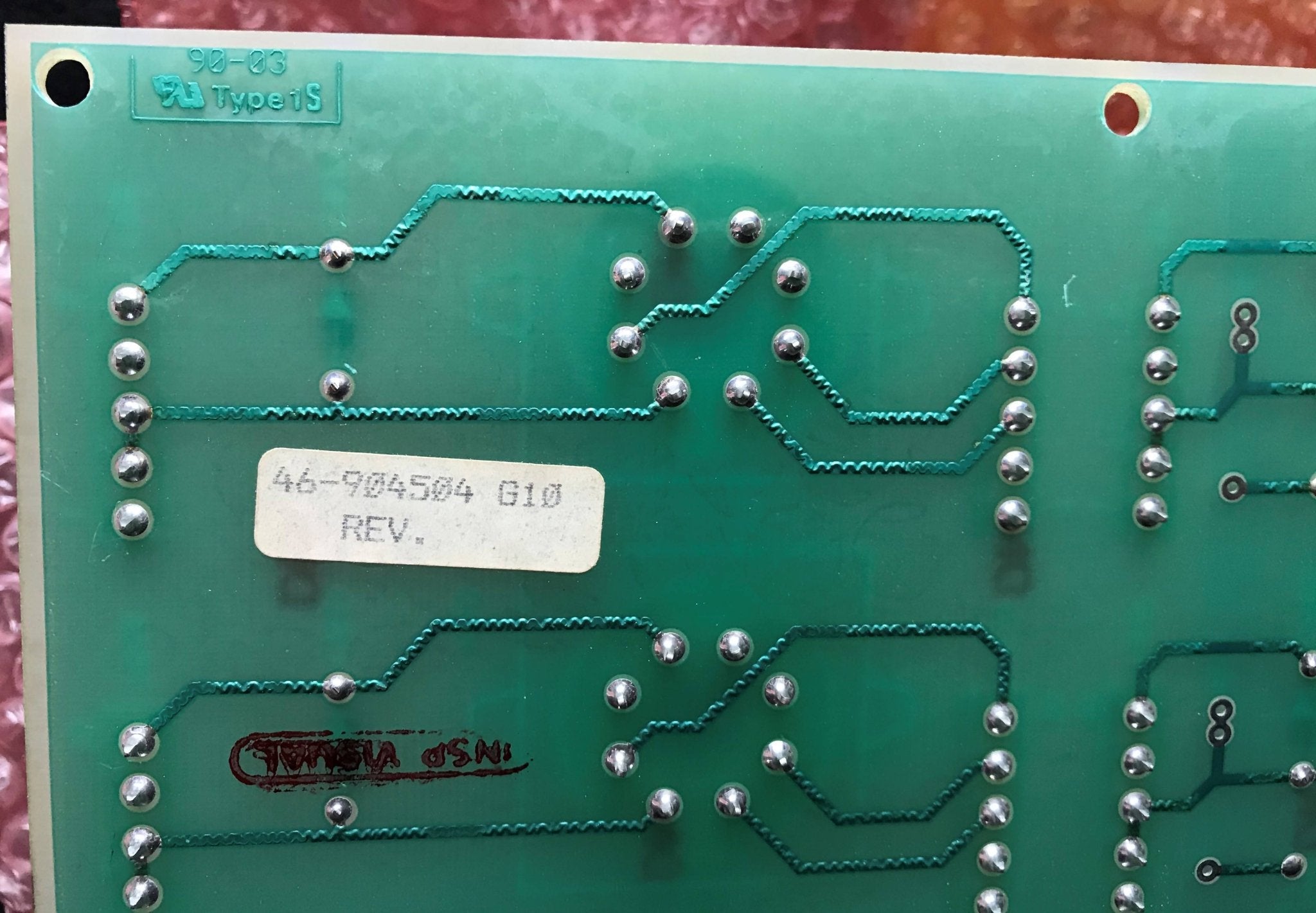 Interface Release Board (46-904504 G10) GE SFX Table