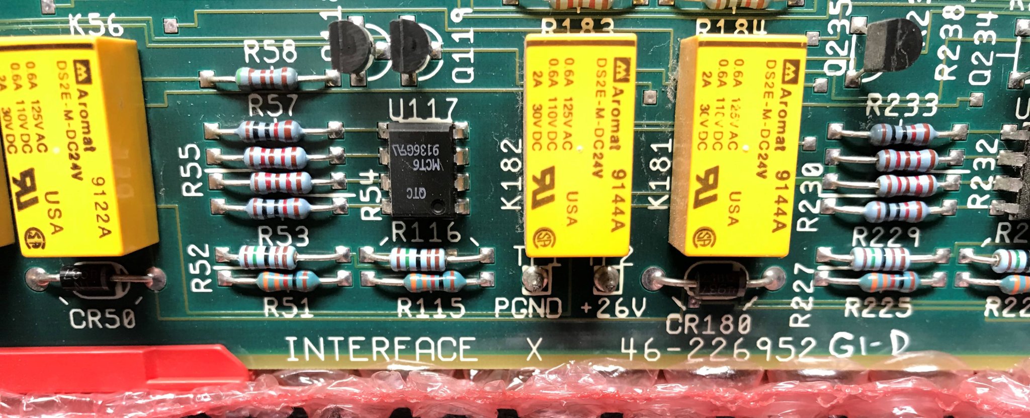 Interface X Board (46-226952 G1-D) GE Advantx