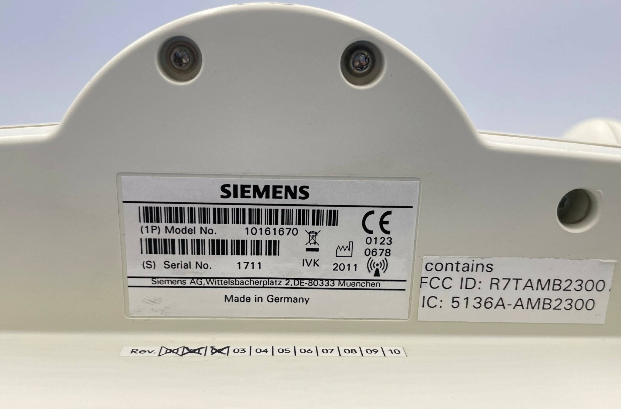 INTERVENTIONAL PANEL W/HOLDER (10161670/10161759) SIEMENS