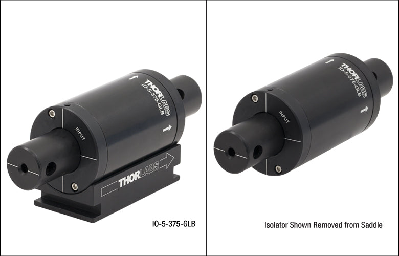 Free-Space Isolator, 375 nm, Ø2.7 mm Max Beam, 3 W Max