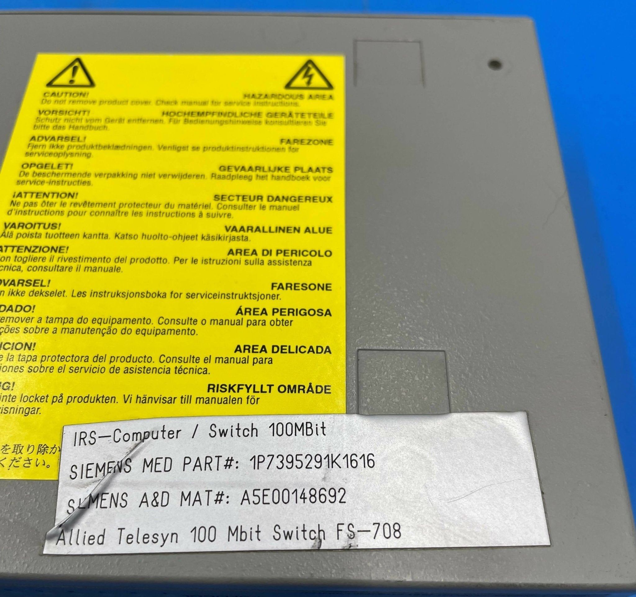 IRS 8 PORT 100-MBit SWITCH (7395291/FS-708) SIEMENS