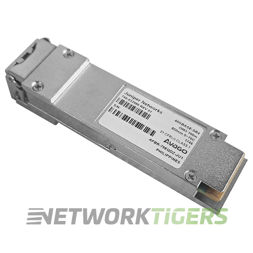 NEW Juniper 740-032986 QFX-QSFP-40G-SR4 OM3 850nm MMF 100m QSFP+ Transceiver