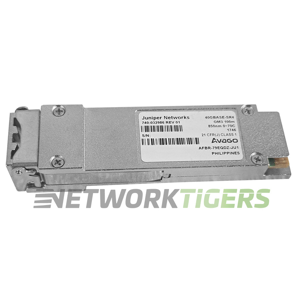 NEW Juniper 740-032986 QFX-QSFP-40G-SR4 OM3 850nm MMF 100m QSFP+ Transceiver