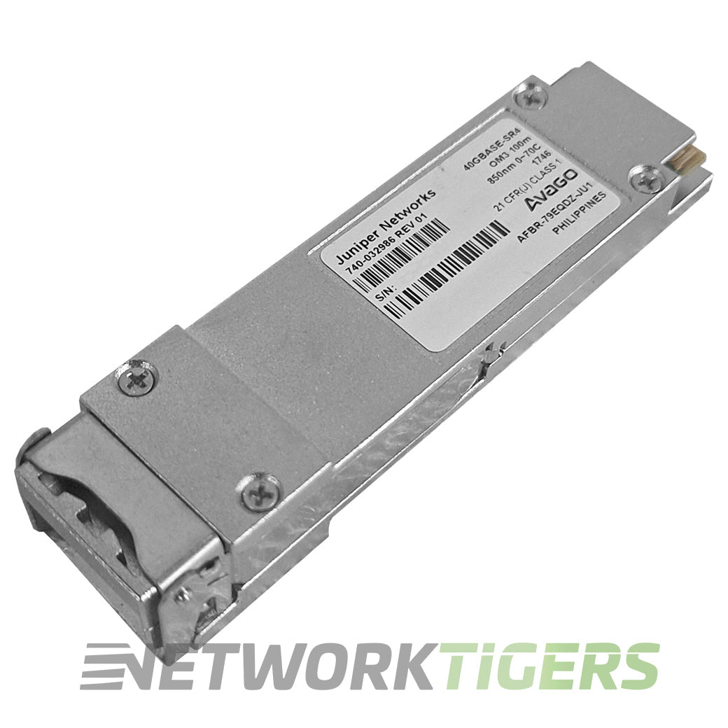 NEW Juniper 740-032986 QFX-QSFP-40G-SR4 OM3 850nm MMF 100m QSFP+ Transceiver