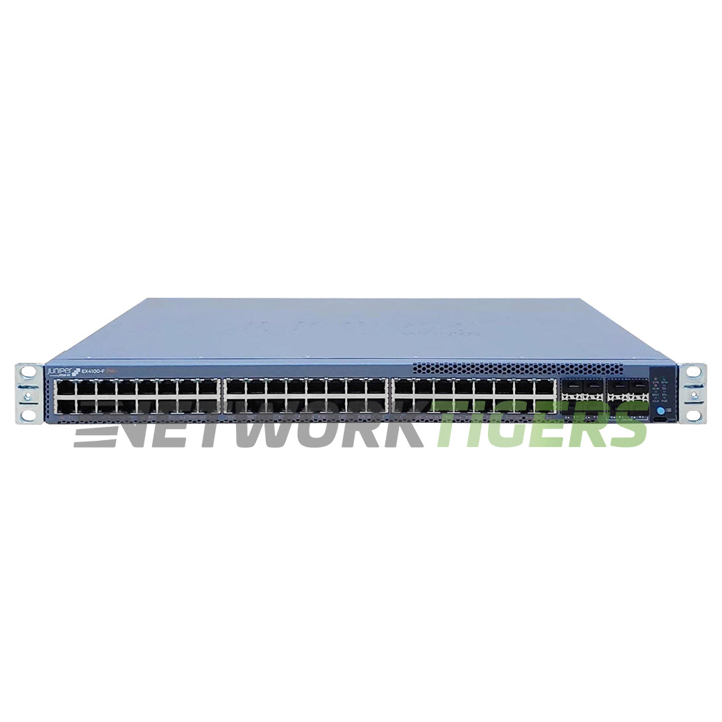Juniper EX4100-F-48P 48x 1GB PoE+ RJ45 4x 10GB SFP+ F-B Airflow Switch