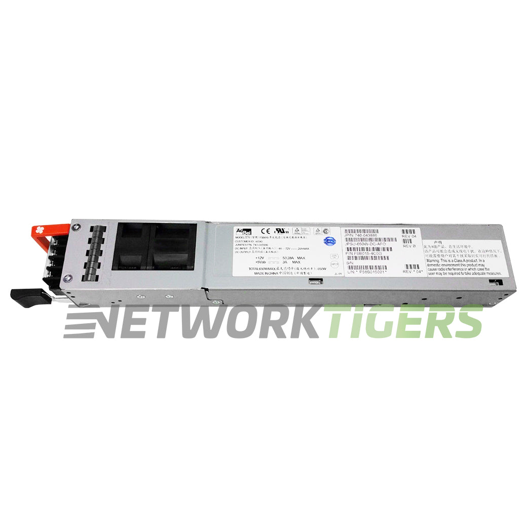Juniper JPSU-650W-DC-AFO QFX5100 Series 650W DC F-B Airflow Power Supply