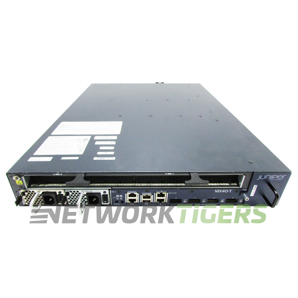 NEW Juniper MX40-T-AC MX Series 2x 10GB Copper 3x Open MIC Slot Router Chassis