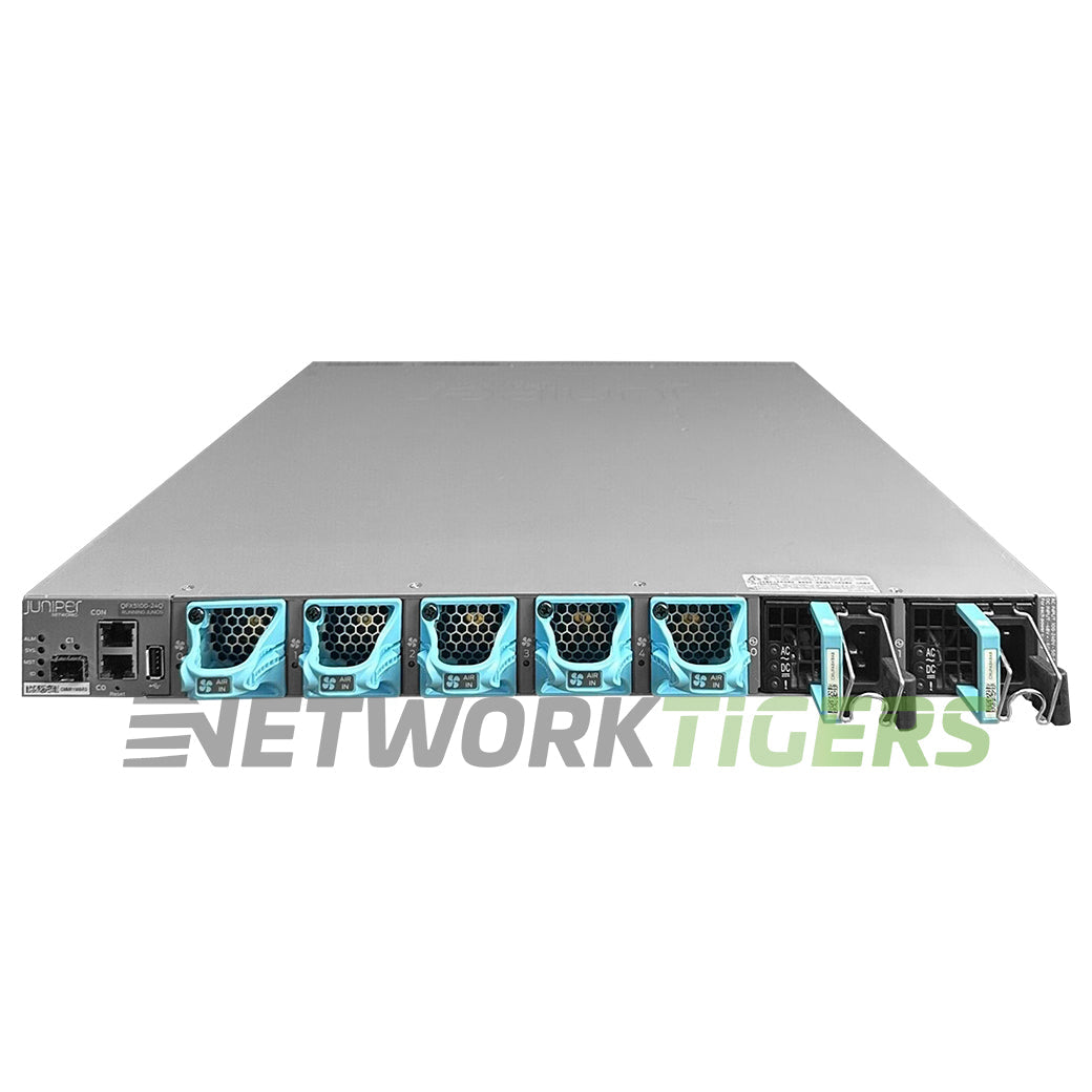 Juniper QFX5100-24Q-D-3AFI 24x 40GB QSFP+ 2x Mod Slots B-F Air (DC) Switch