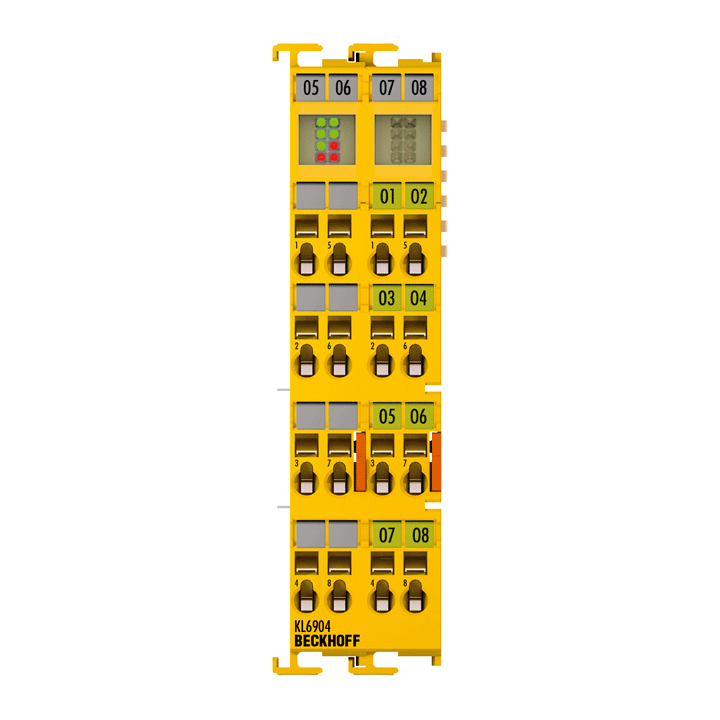 KL6904 | Beckhoff TwinSAFE Logic Bus Terminal 4-Port Digital Output 24 V DC 0.5 A