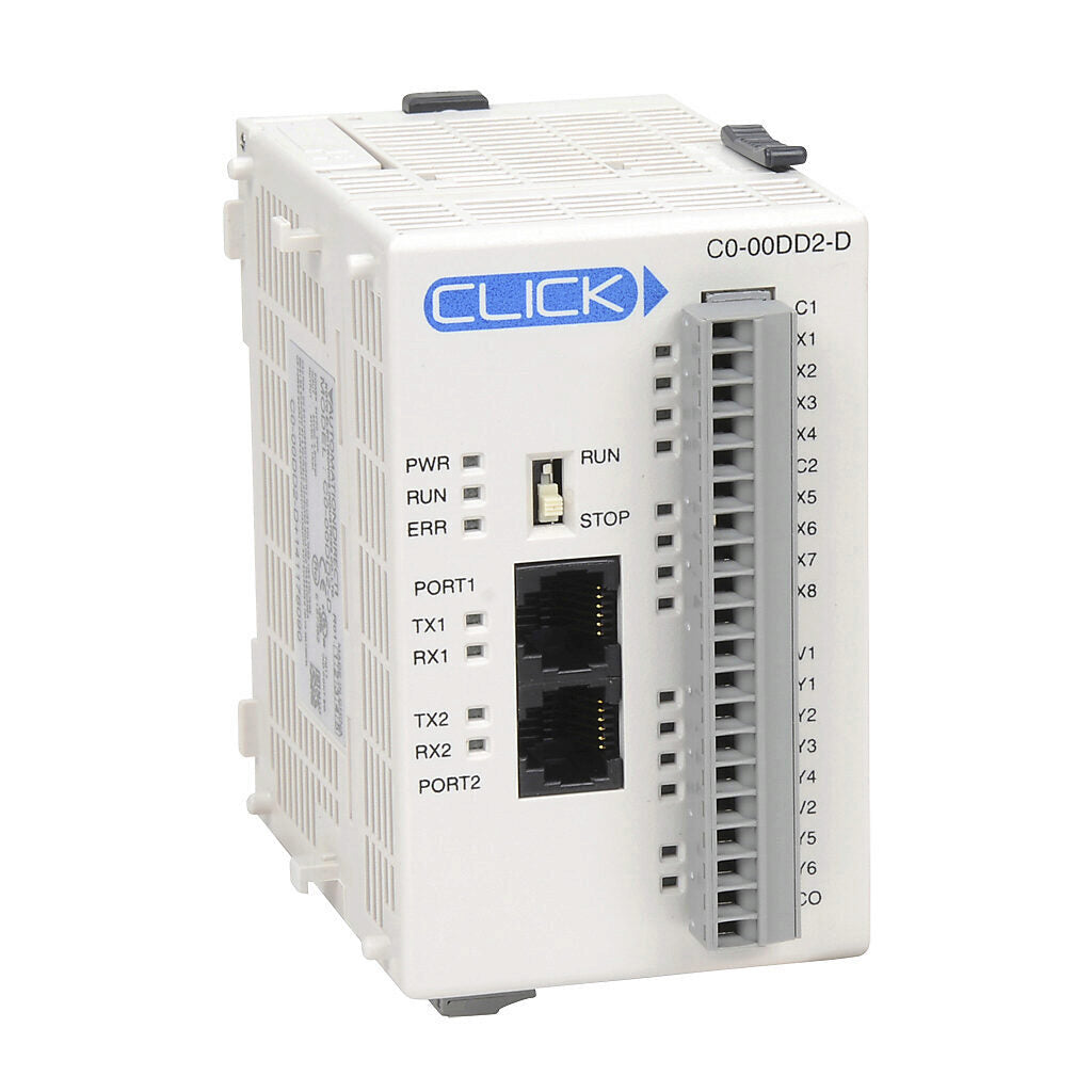 C0-00DD2-D | Automation Direct CLICK Basic 8-In/6-Out 24VDC PLC