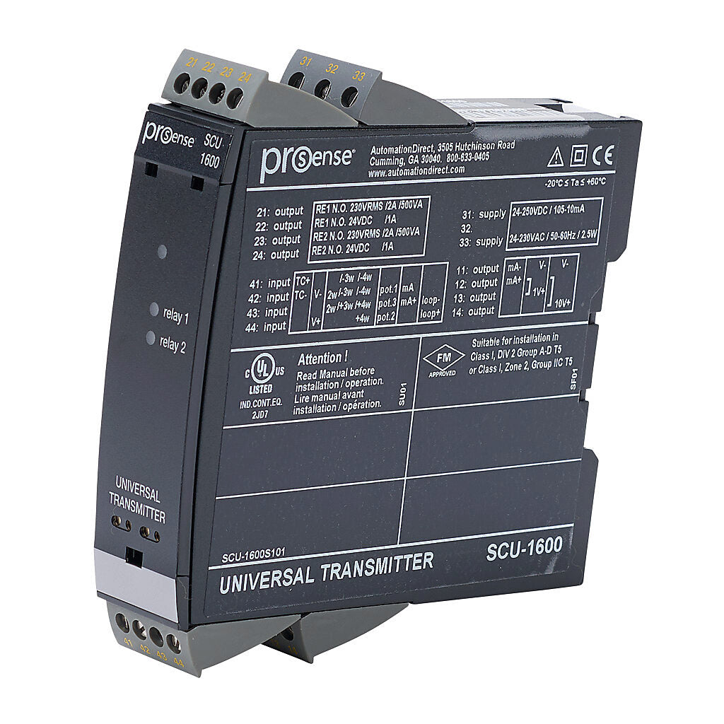 SCU-1600 | Automation Direct ProSense Isolated Universal Signal Conditioner