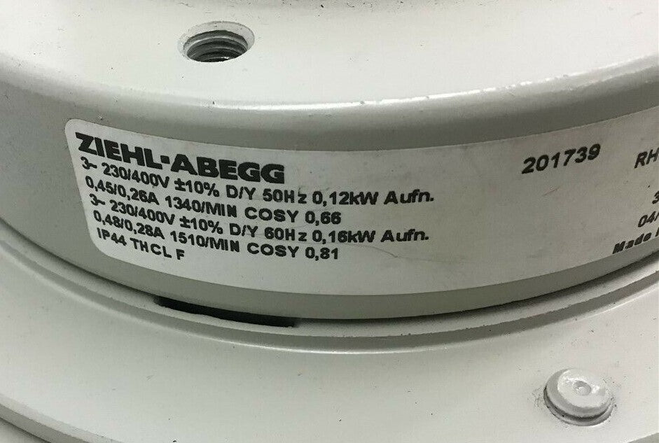 Brand new RH31M-4DK.2A.2R ZIEHL-ABEGG centrifugal fan 3-230/400V 50/60HZ
