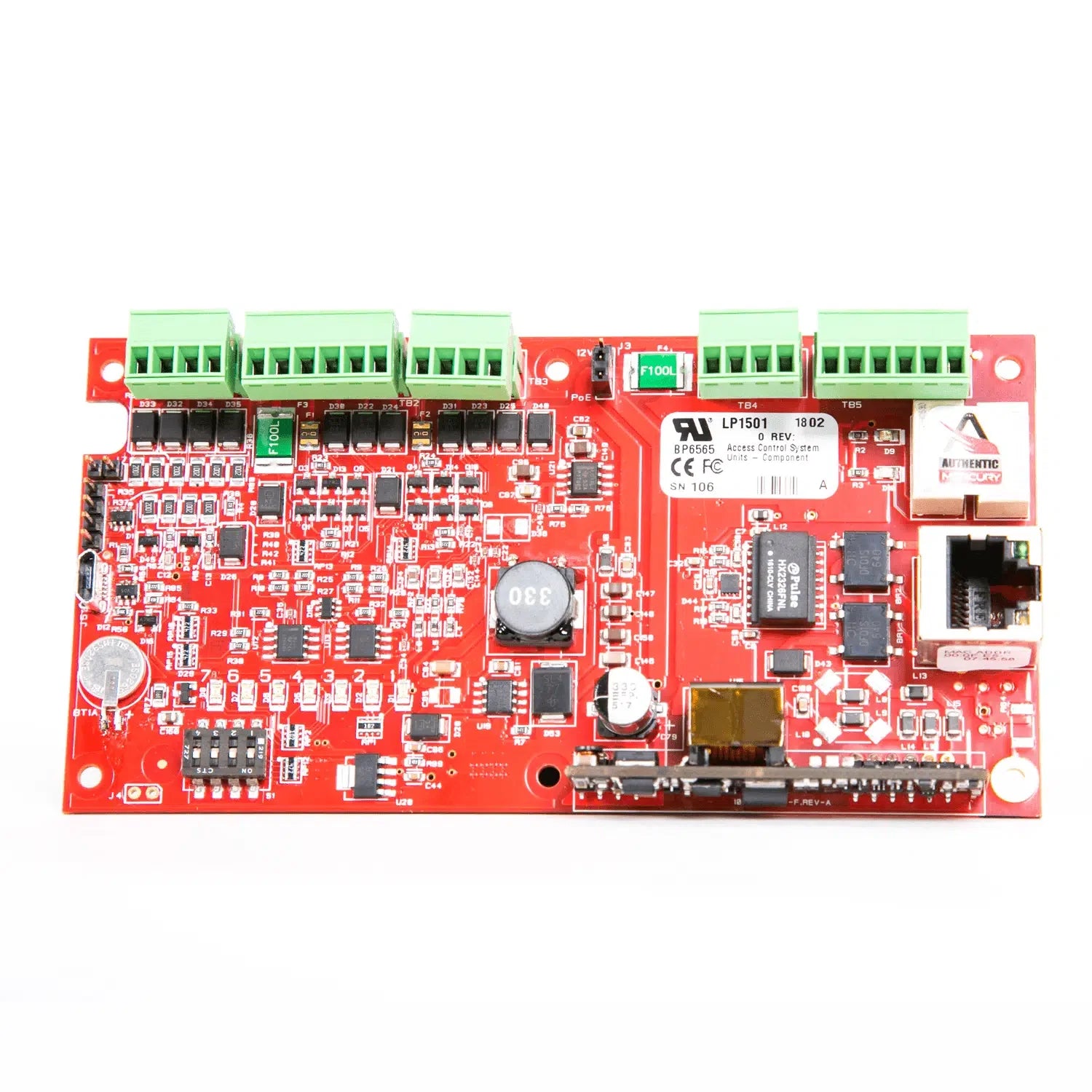 LP1501 | Mercury Security Intelligent PoE Access Control Controller for Multi-Reader Door Management