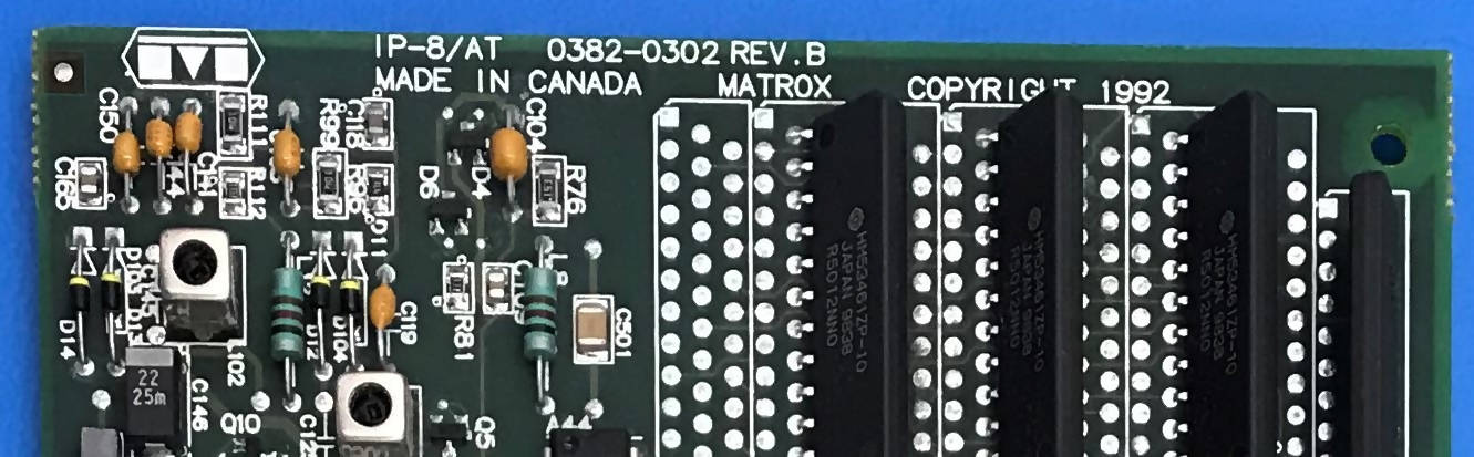 Matrox IP-8/AT/256 PCB (0382-0302 Rev B ) Philips Gamma Camera